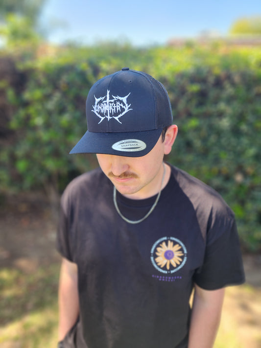 White Logo Trucker Snapback
